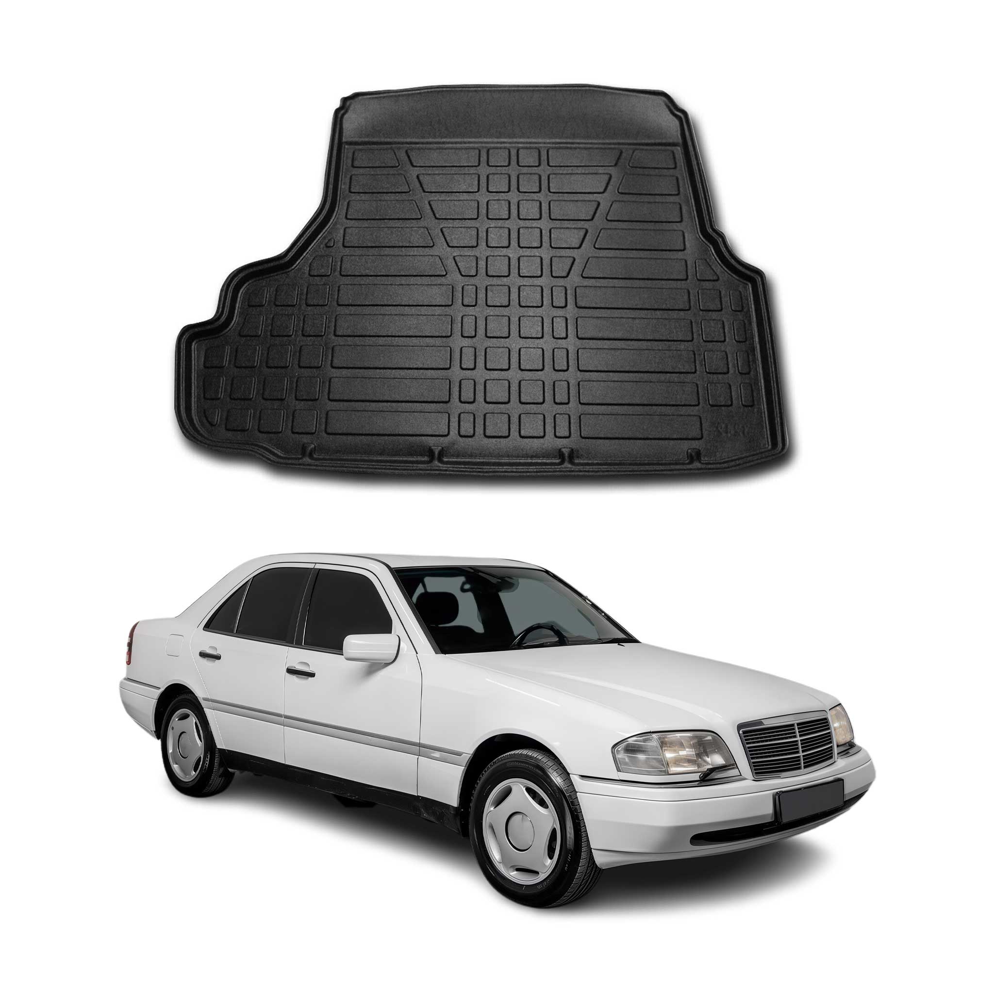 1995-2000 Mercedes C Class W202 Cargo Liner Trunk Mat All Weather Black