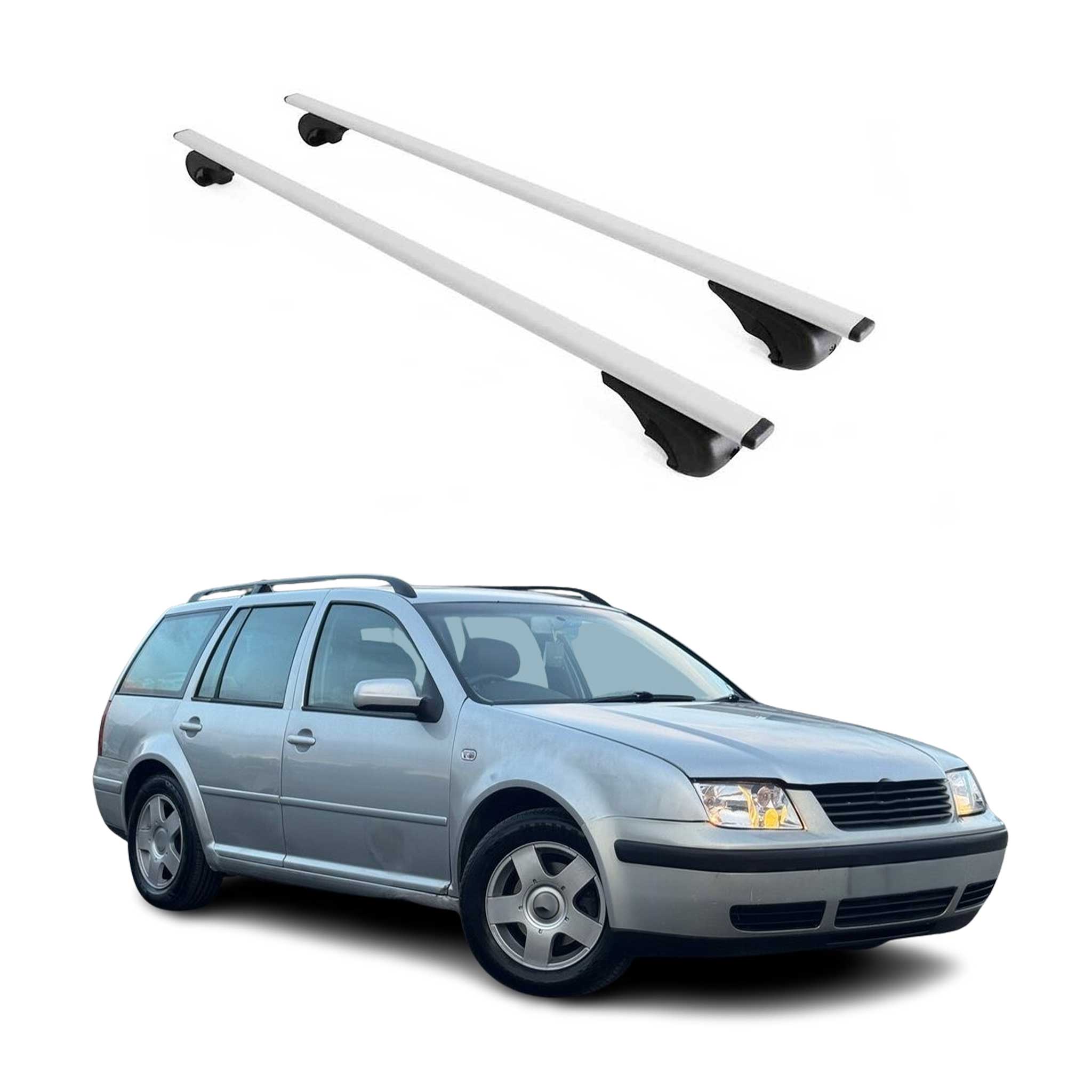 2000-2005 VW Jetta A4 Wagon Roof Rack Cross Bars Silver