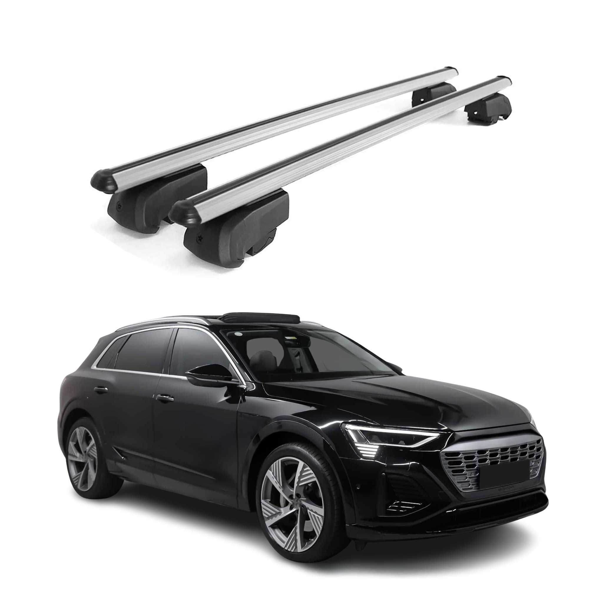 2019-2024 Audi e-tron Roof Rack Cross Bars Silver