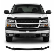 2003-2006 Chevrolet Avalanche 1500 / 2500 Front Bug Shield Hood Deflector Black Stick Install