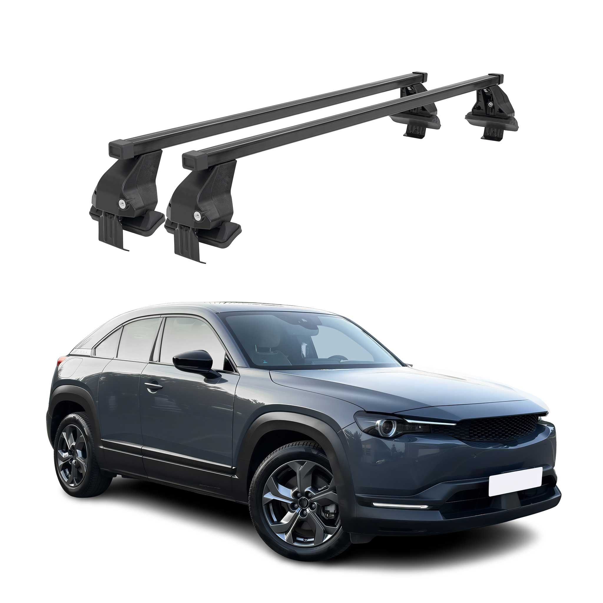 2020-2025 Mazda CX-30 Roof Rack Cross Bars Black