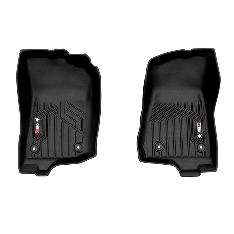 2018-2024 Jeep Wrangler Premium Floor Mats Liners First Row Front