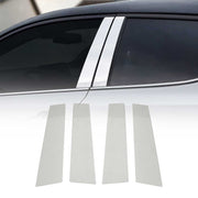 2021-2025 Hyundai Elantra Window B Pillar Posts Door Trim Stainless Steel Silver 4x