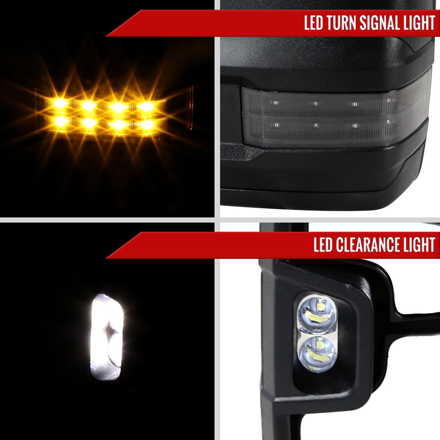 2002-2007 Chevy Silverado/ GMC Sierra/Yukon/ XL Heated Towing Mirrors Smoke