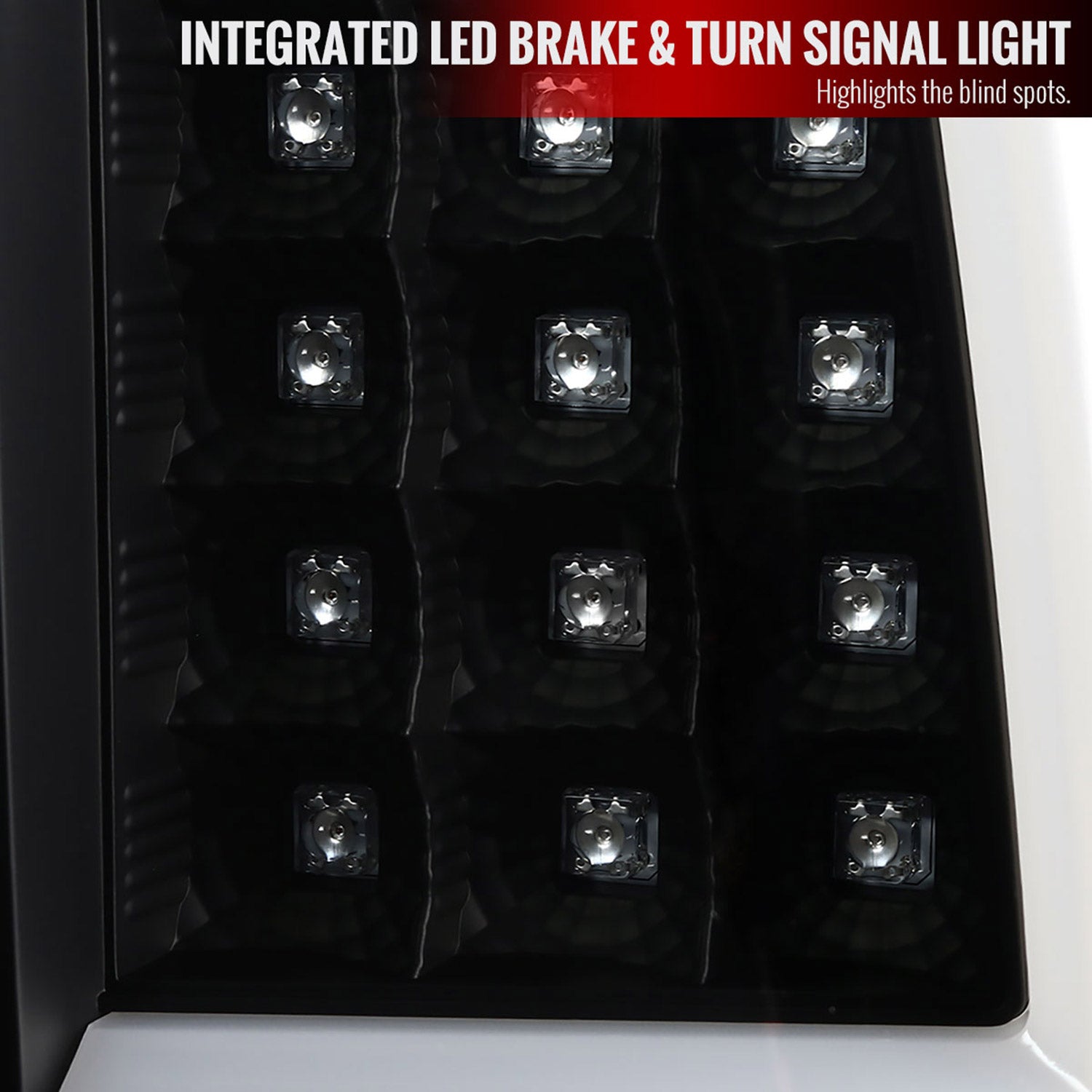 2003-2006 Chevy Silverado LED Tail Lights - G2 Matte Black/Clear Lens