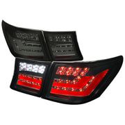 2007-2009 Lexus LS460 LED Tail Lights + Trunk Lights Chrome/Smoke Lens