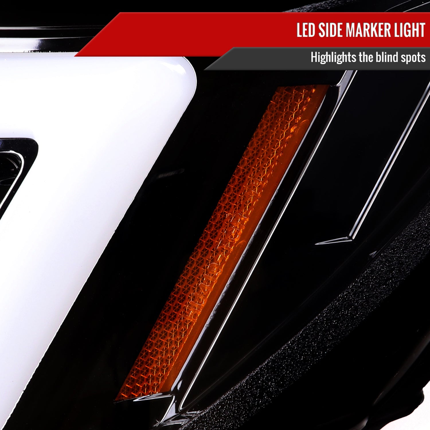 2006-2007 Subaru Impreza WRX STI LED Bar Signal Projector Headlights Black