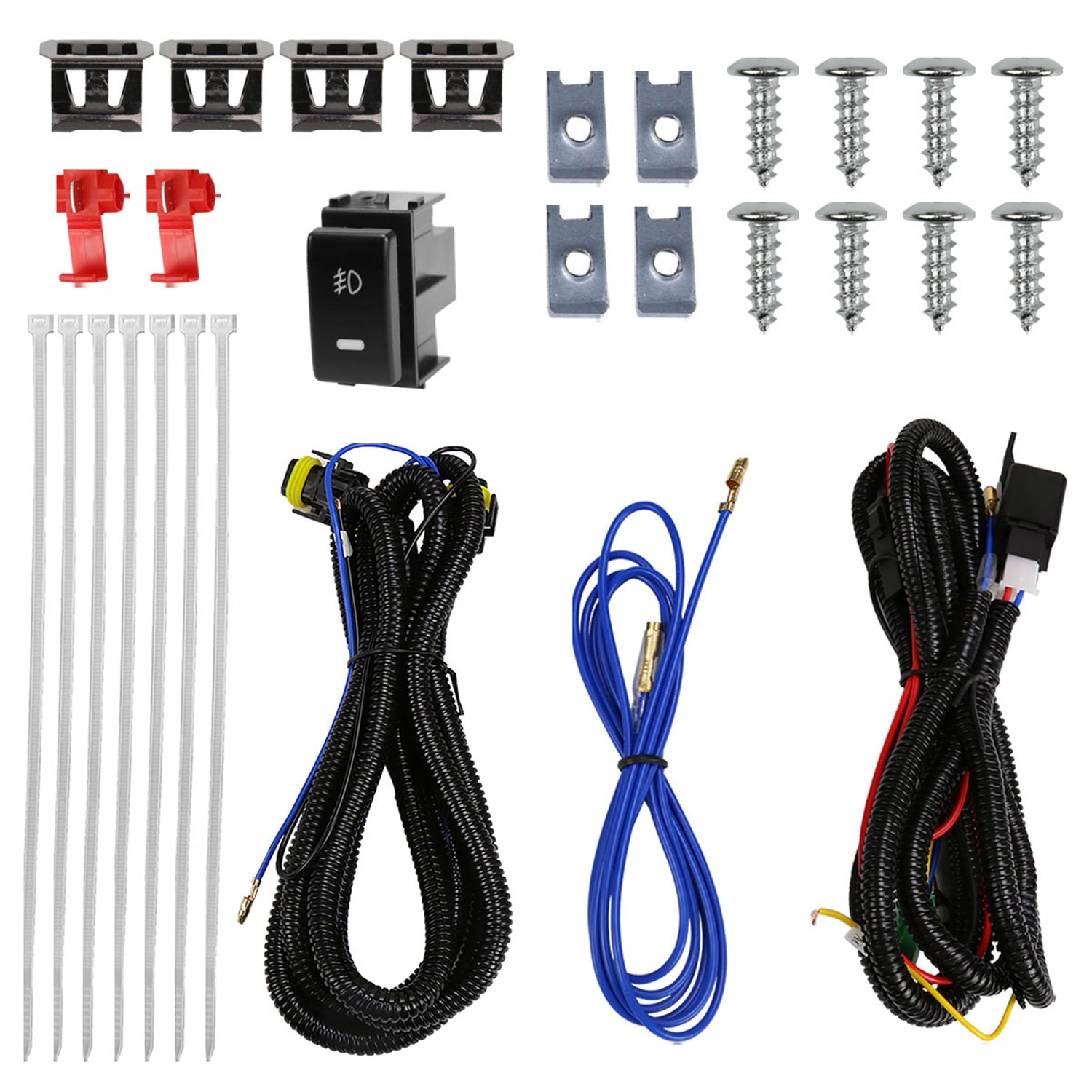 2005-2019 Nissan Xterra/Frontier H11 Fog Lights Switch & Wiring Harness Chrome