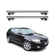 2008-2012 Volvo V50 Roof Rack Cross Bars Silver