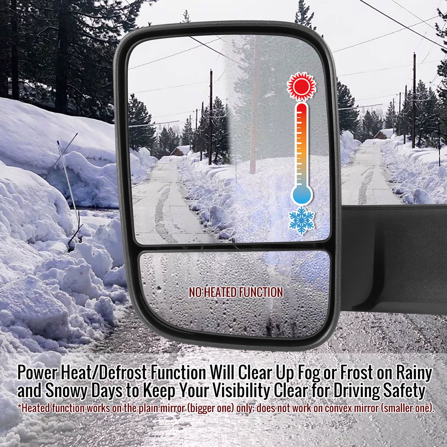 1998-2001 Dodge RAM 1500 2500 3500 Black Heated Towing Mirrors & Turn Signal