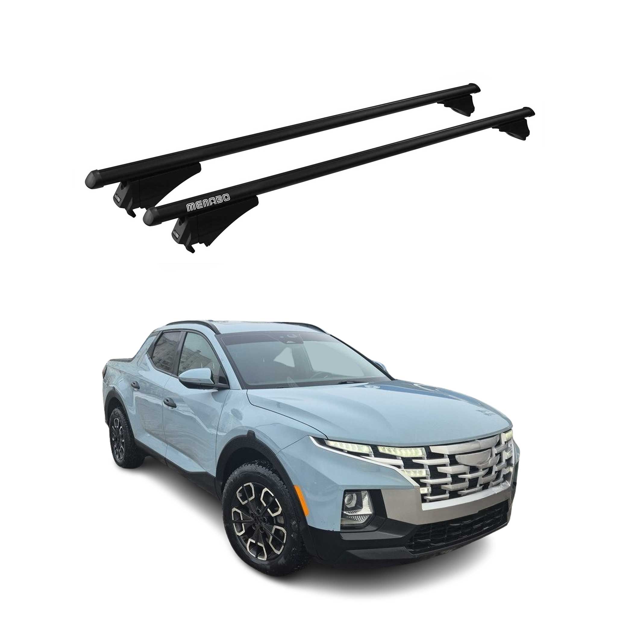 2022-2025 Hyundai Santa Cruz Roof Rack Cross Bars Black