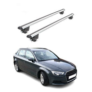 2015-2020 Audi A3 Sportback Roof Rack Cross Bars Silver