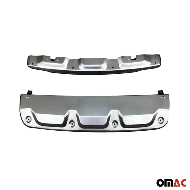 2012-2016 Honda CR-V Front Rear Bumper Diffusor Bodykit Aluminium Gray 2Pcs