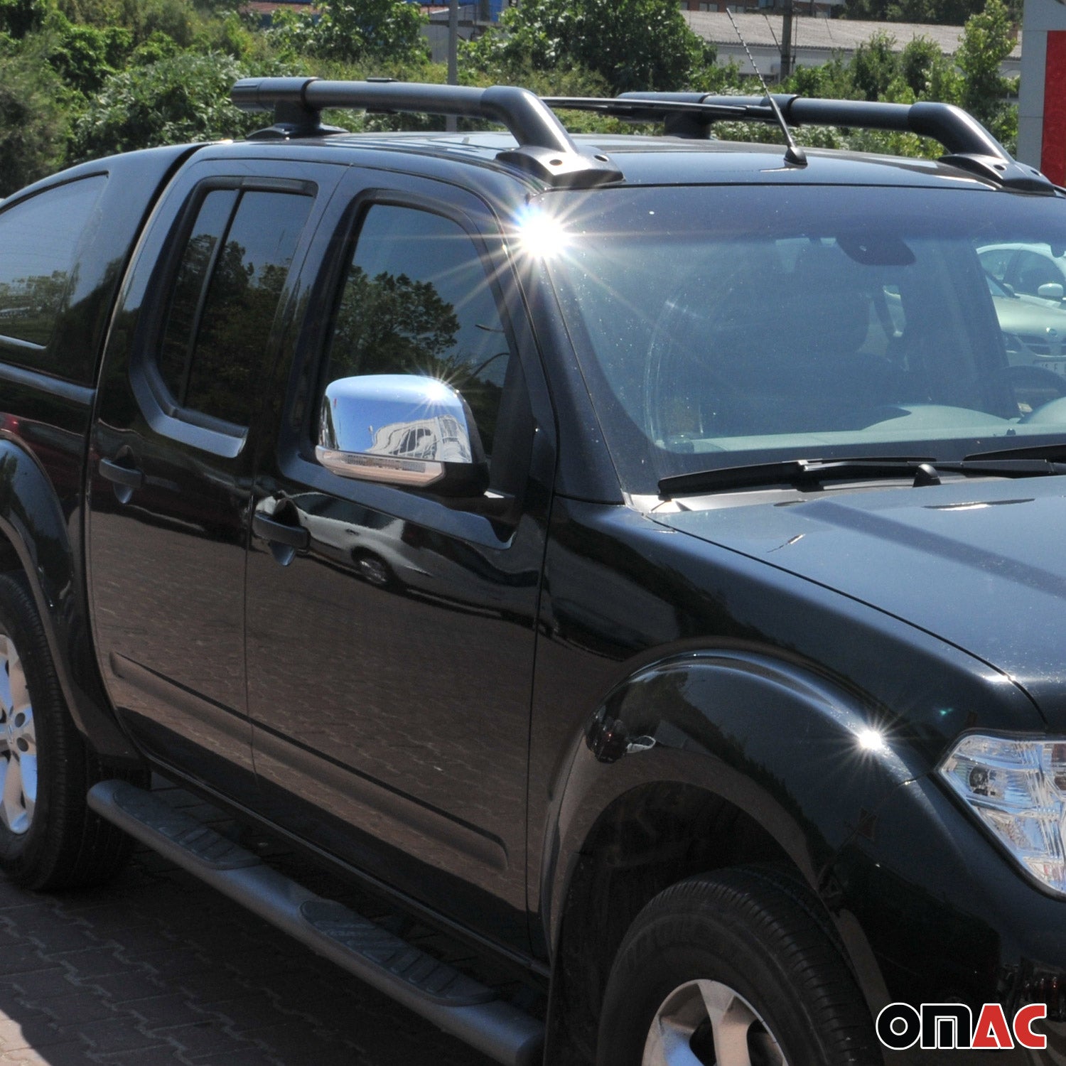 2005-2015 Nissan Xterra Side Mirror Cover Caps Stainless Steel Silver 2 Pcs