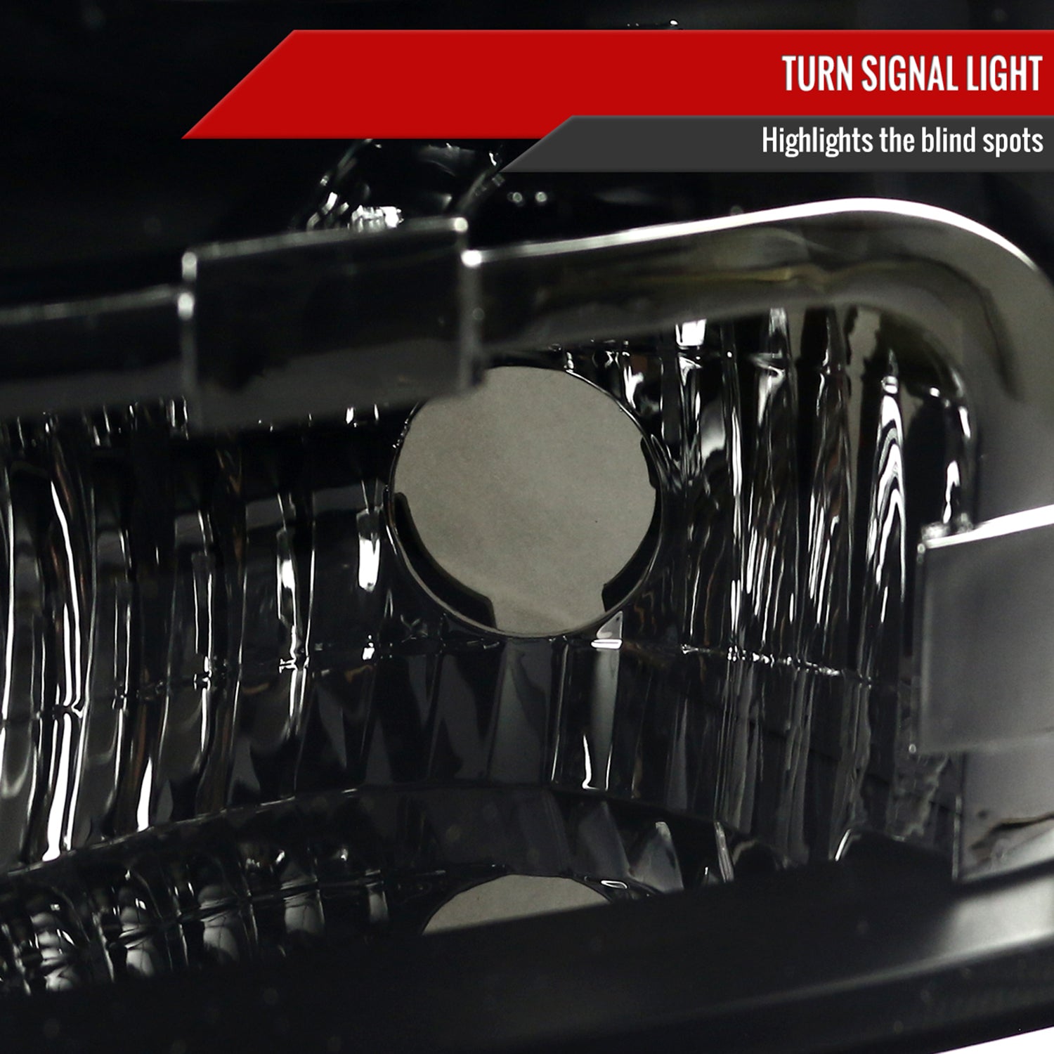 2007-2014 Chevy Avalanche/Tahoe/Suburban Factory Headlights Matt Black/Smoke