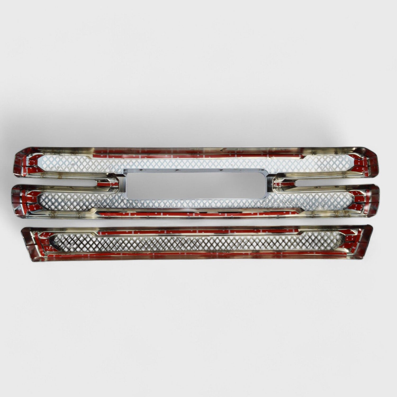 2019-2021 GMC Sierra 1500 Grille Overlay Chrome 2Pcs ABS Plastic