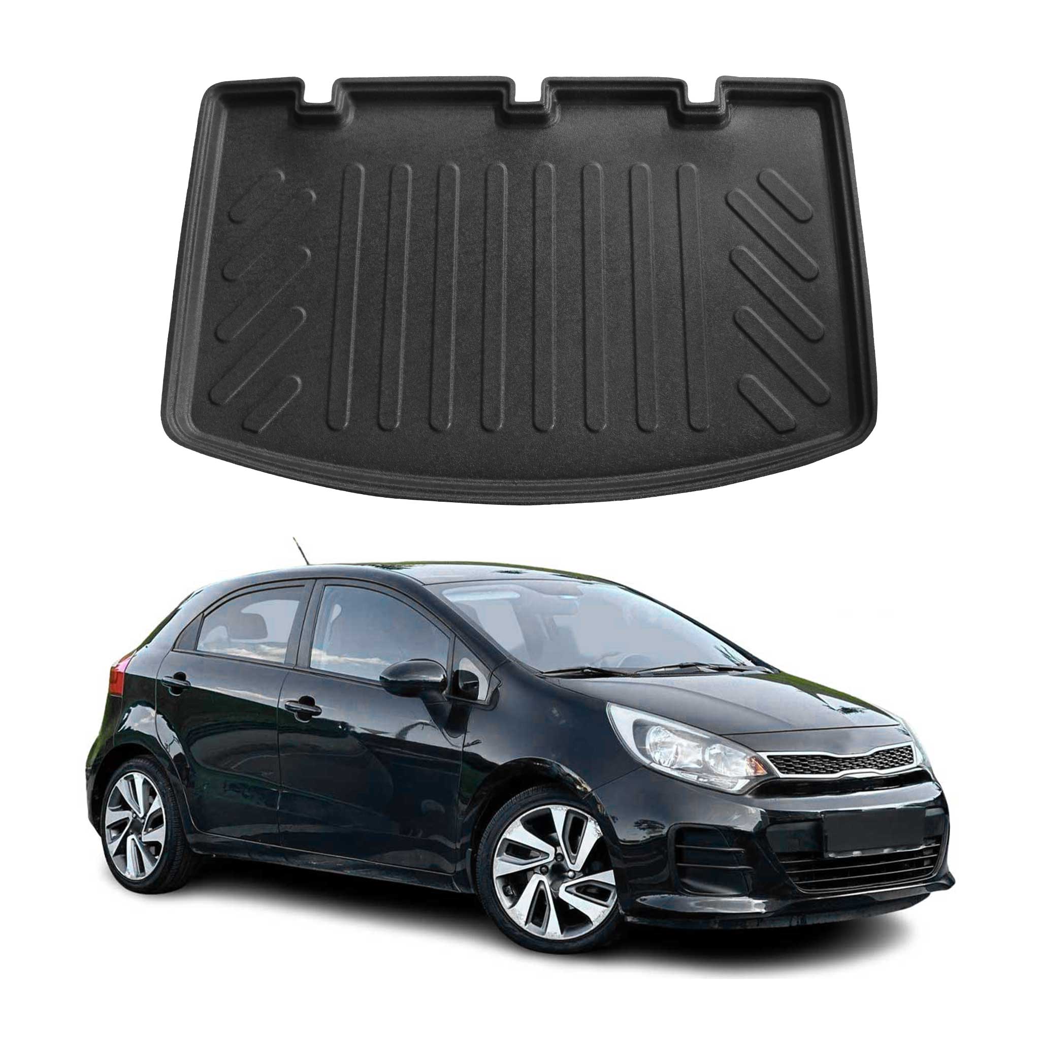 2012-2017 Kia Rio Hatchback Cargo Liner Trunk Mat All Weather Black