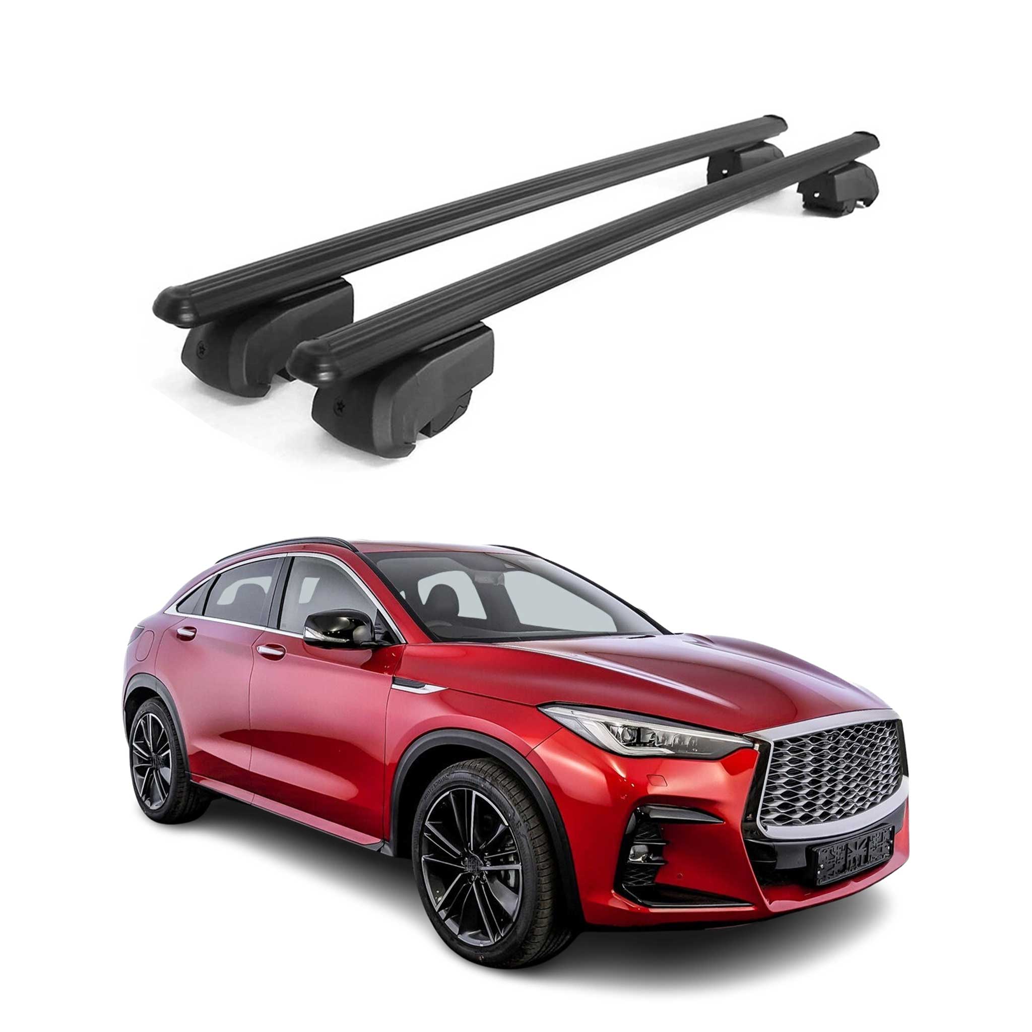 2022-2025 Infiniti QX55 Roof Rack Cross Bars Black