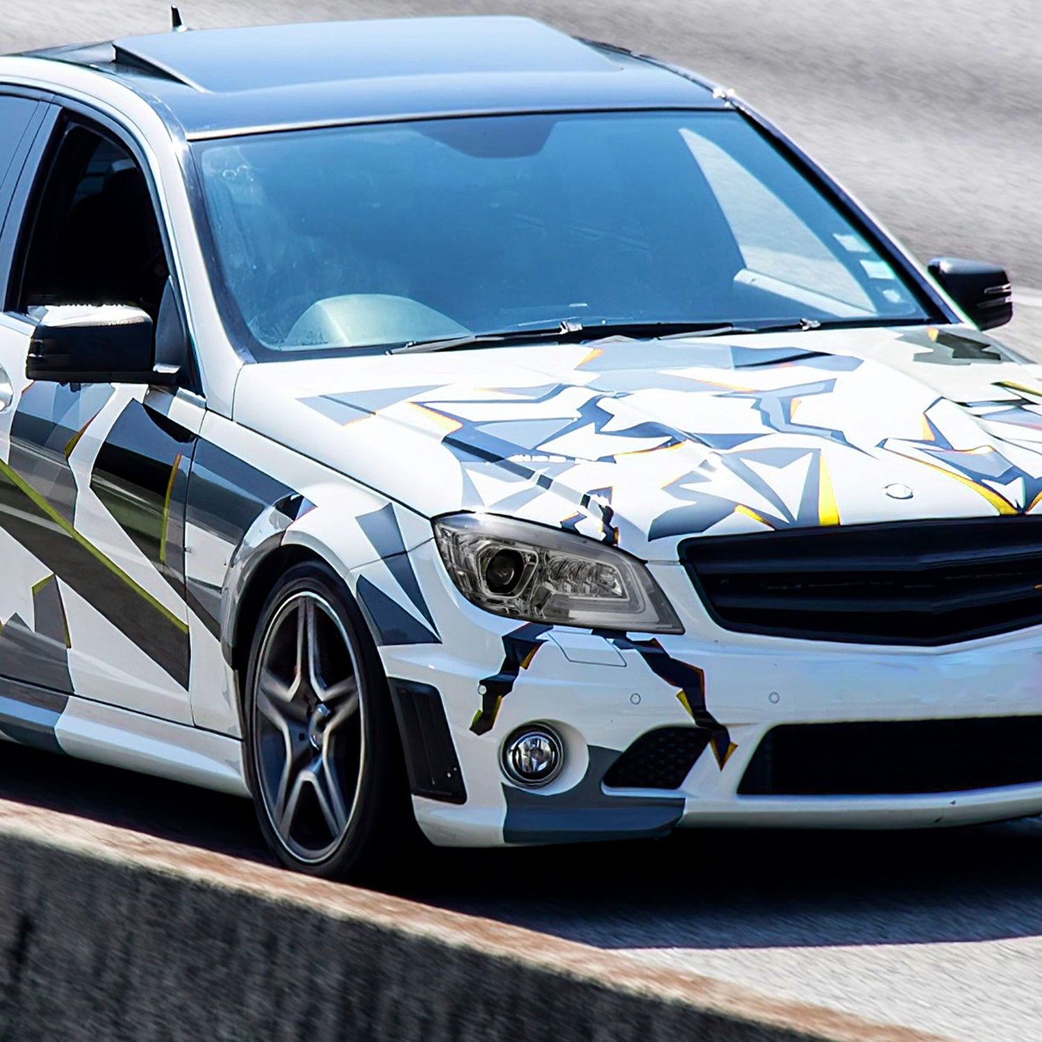 2008-2011 Mercedes Benz W204 C-Class Full LED Projector Headlights Chrome