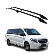 Roof Rack Side Rails for Mercedes Metris 2016-2024 Long Black Alu 2Pcs