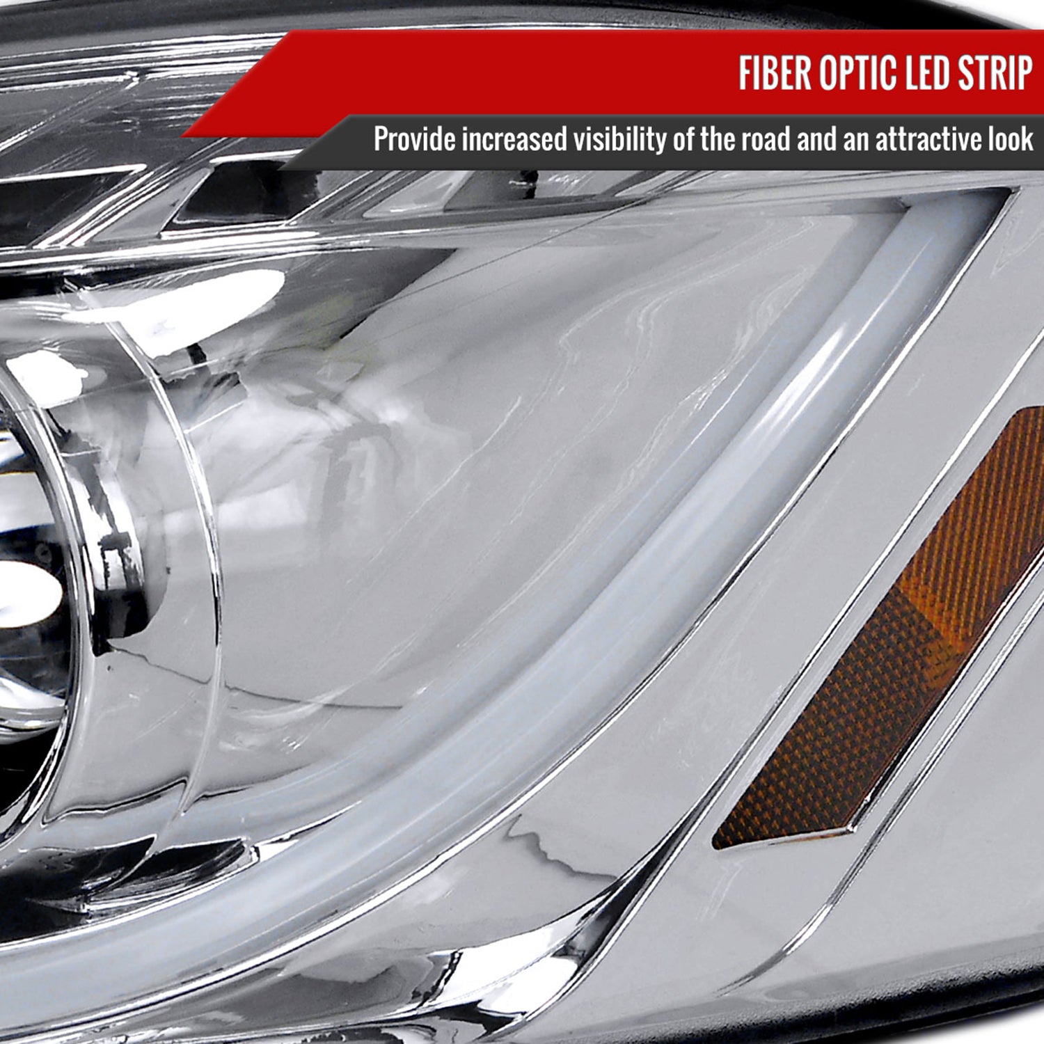 2006-2013 Chevy Impala /Impala Limited /Monte Carlo LED Bar Headlights Chrome