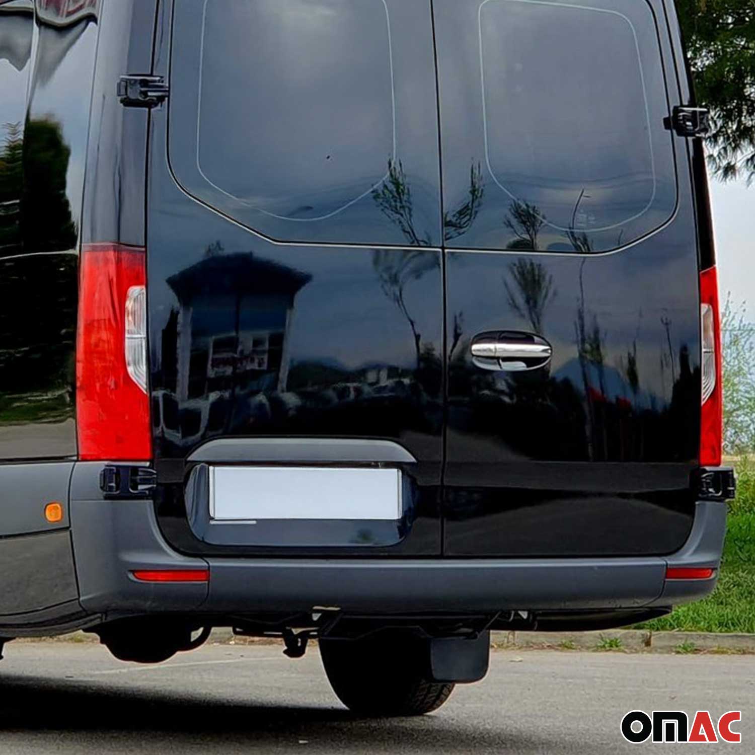 2019-2025 Mercedes Sprinter W907 910 Door Handle Cover Stainless Steel 2 Key Hole