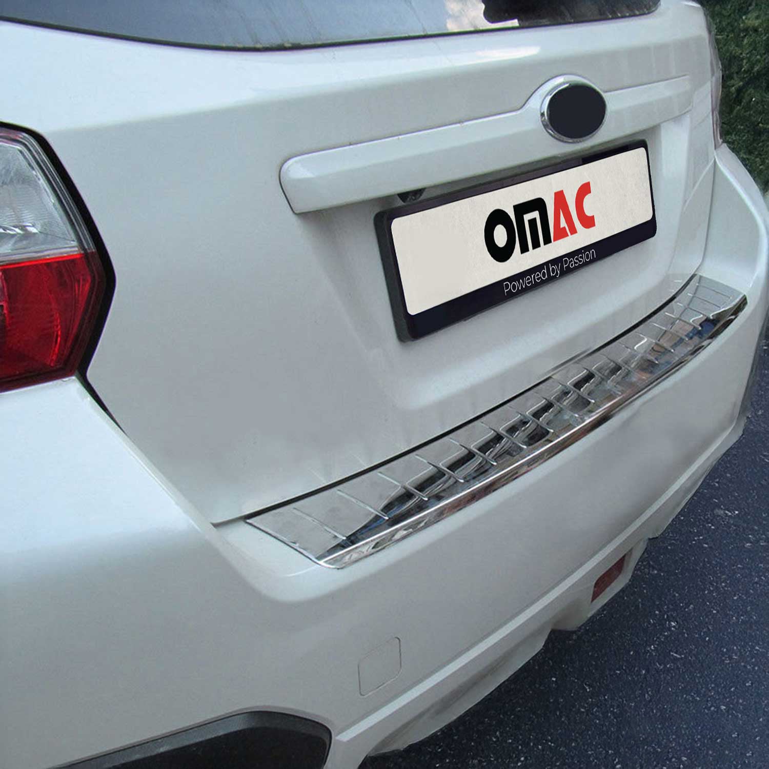 2013-2015 Subaru XV Crosstrek Rear Bumper Guard Stainless Steel Glossy