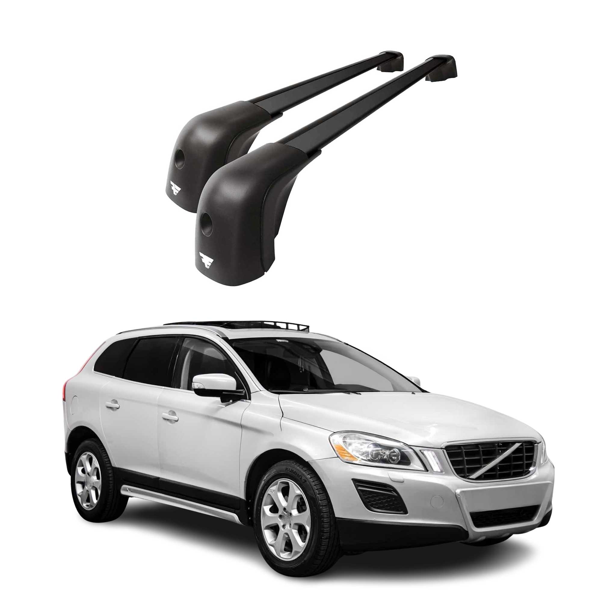 2010-2017 Volvo XC60 Roof Racks Cross Bars Black
