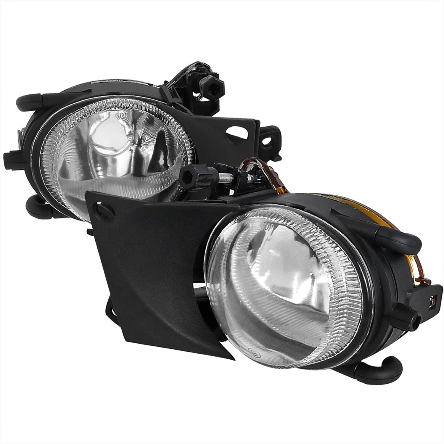 2001-2003 BMW E39 5 Series Fog Lights Chrome Housing/Clear Lens