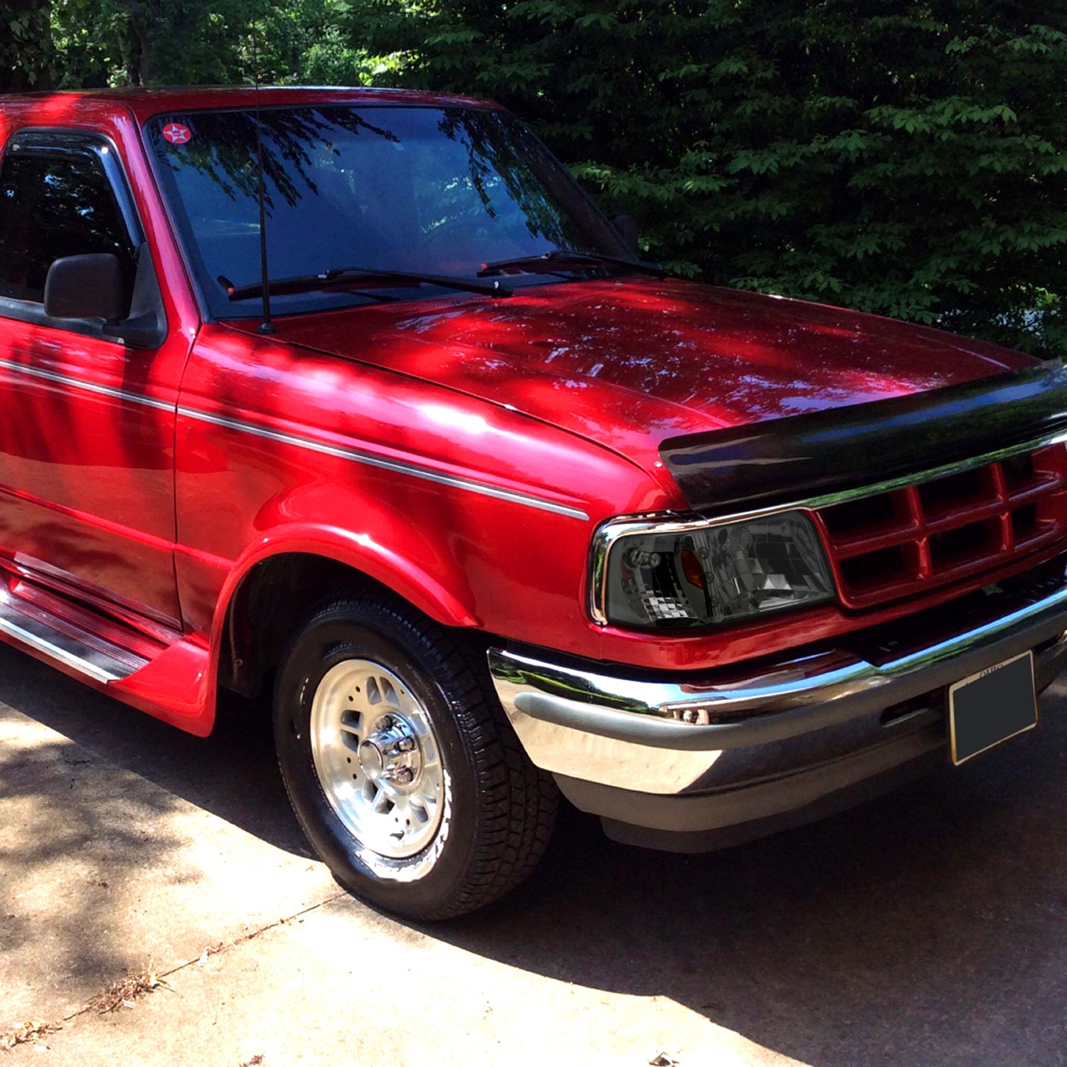 1993-1997 Ford Ranger Factory V2 Headlights w/Corner Lights Chrome/Smoke