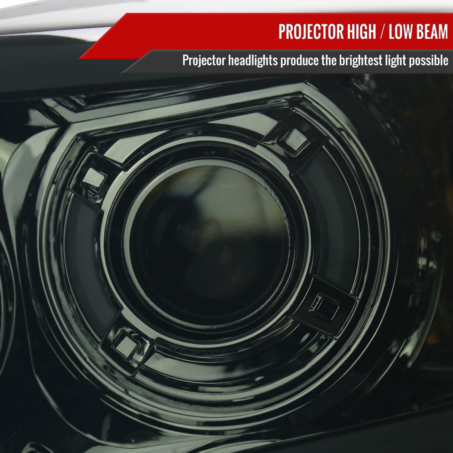 2006-2008 Dodge RAM 1500/ 06-2009 Dodge RAM 2500/3500 LED Tube Headlights Smoke