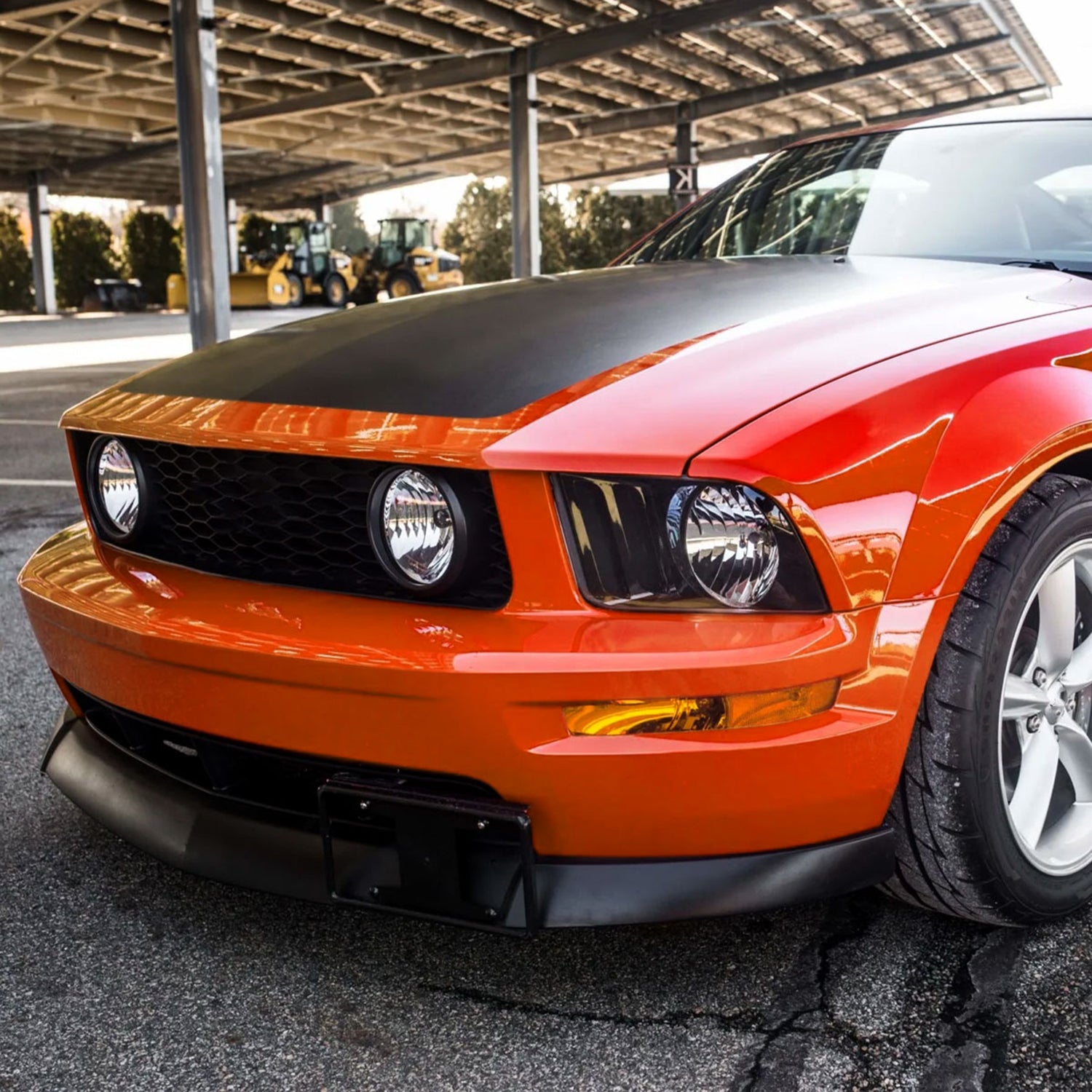 2005-2009 Ford Mustang V8 Polyurethane CV2 Style Bumper Lip Spoiler