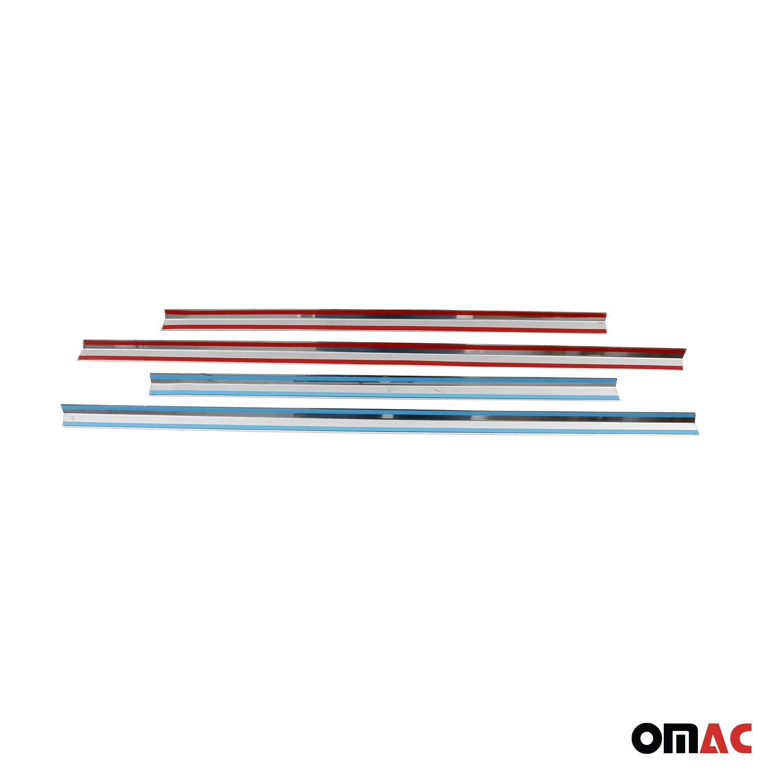 1997-2005 Mercedes M ML Class W163 Window Molding Trim Streamer S. Steel 4x