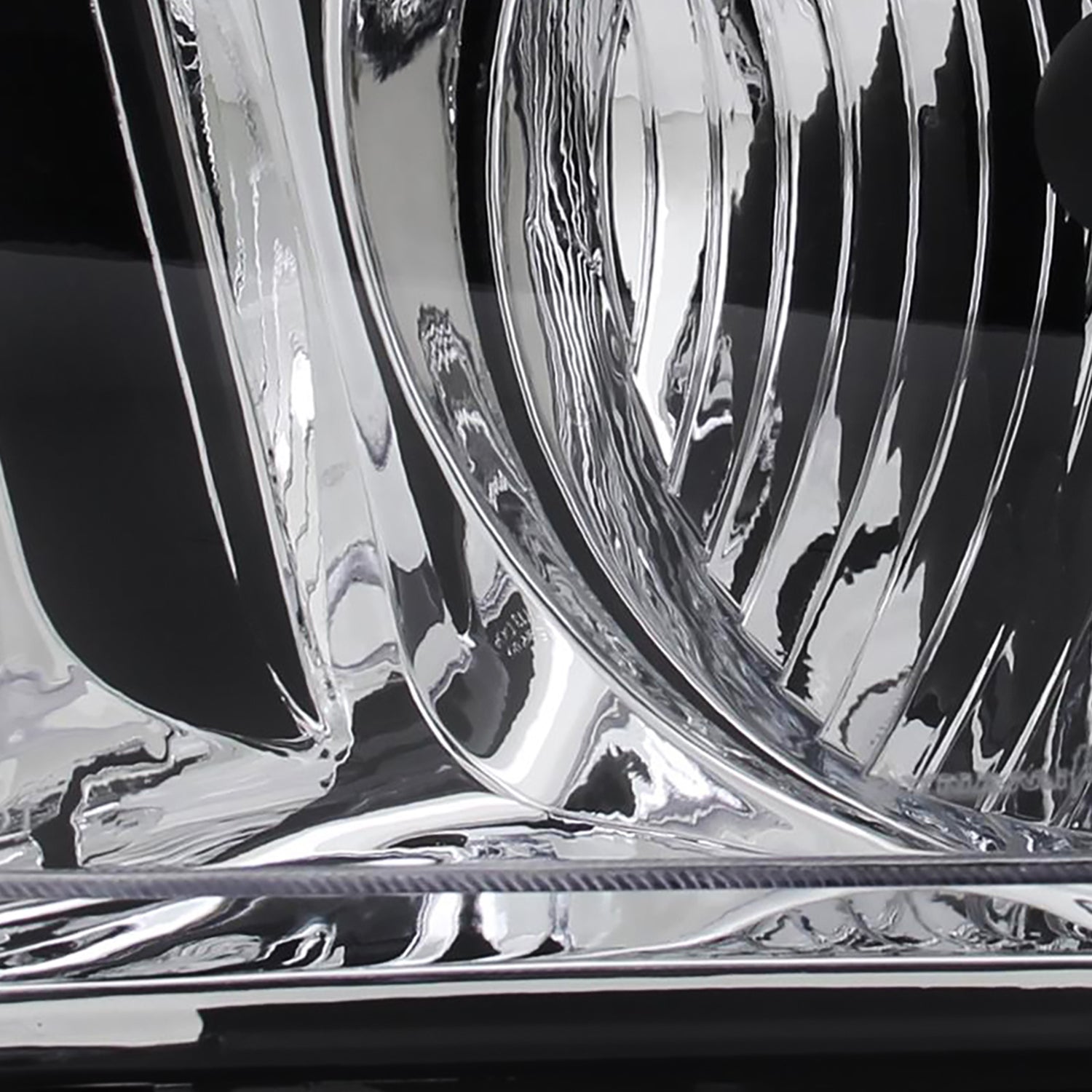 2005-2009 Ford Mustang Factory Style Headlights Chrome Housing/Clear Lens