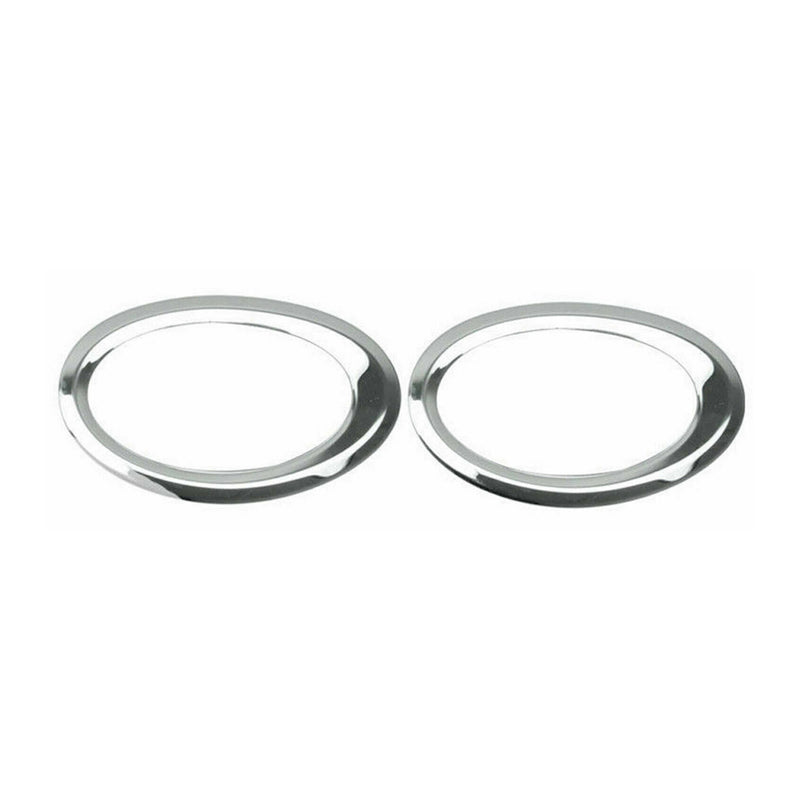 2014-2019 Ford Transit Connect Fog Light Lamp Bezel Cover Steel Silver 2 Pcs