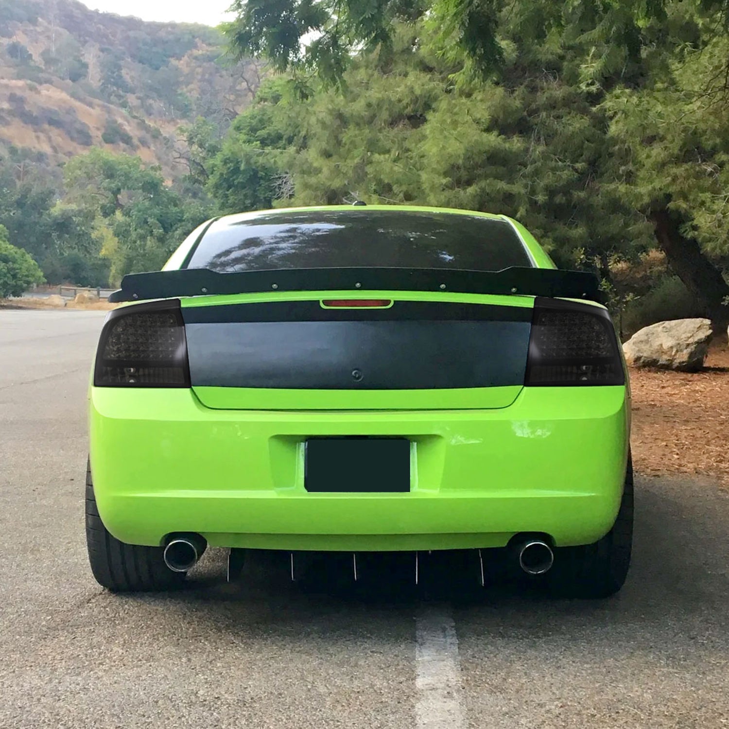 2005-2008 Dodge Charger LED Tail Lights Glossy Black Housing/Smoke Lens