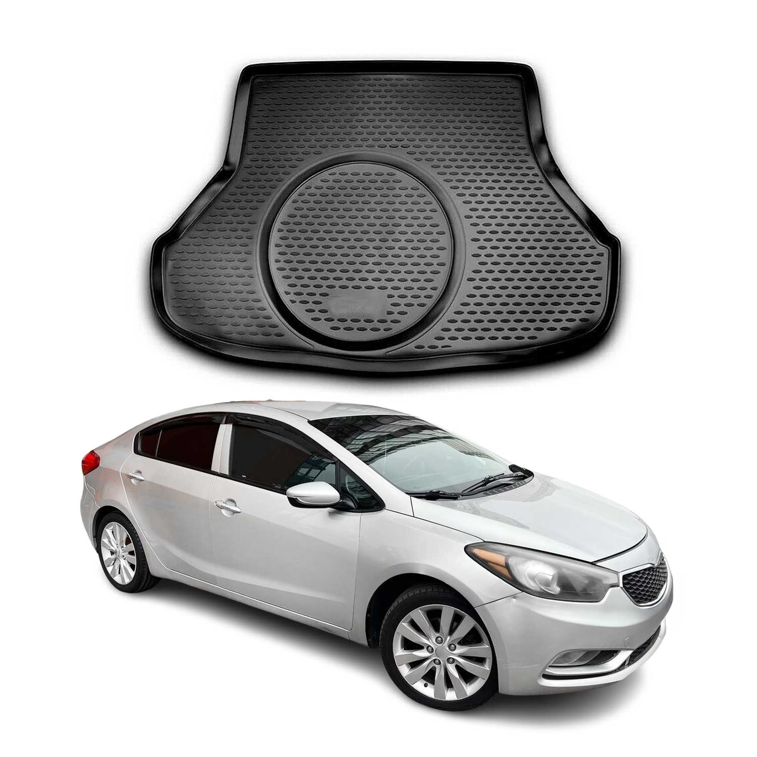 2014-2018 Kia Forte Cargo Liner Trunk Mat All Weather Black