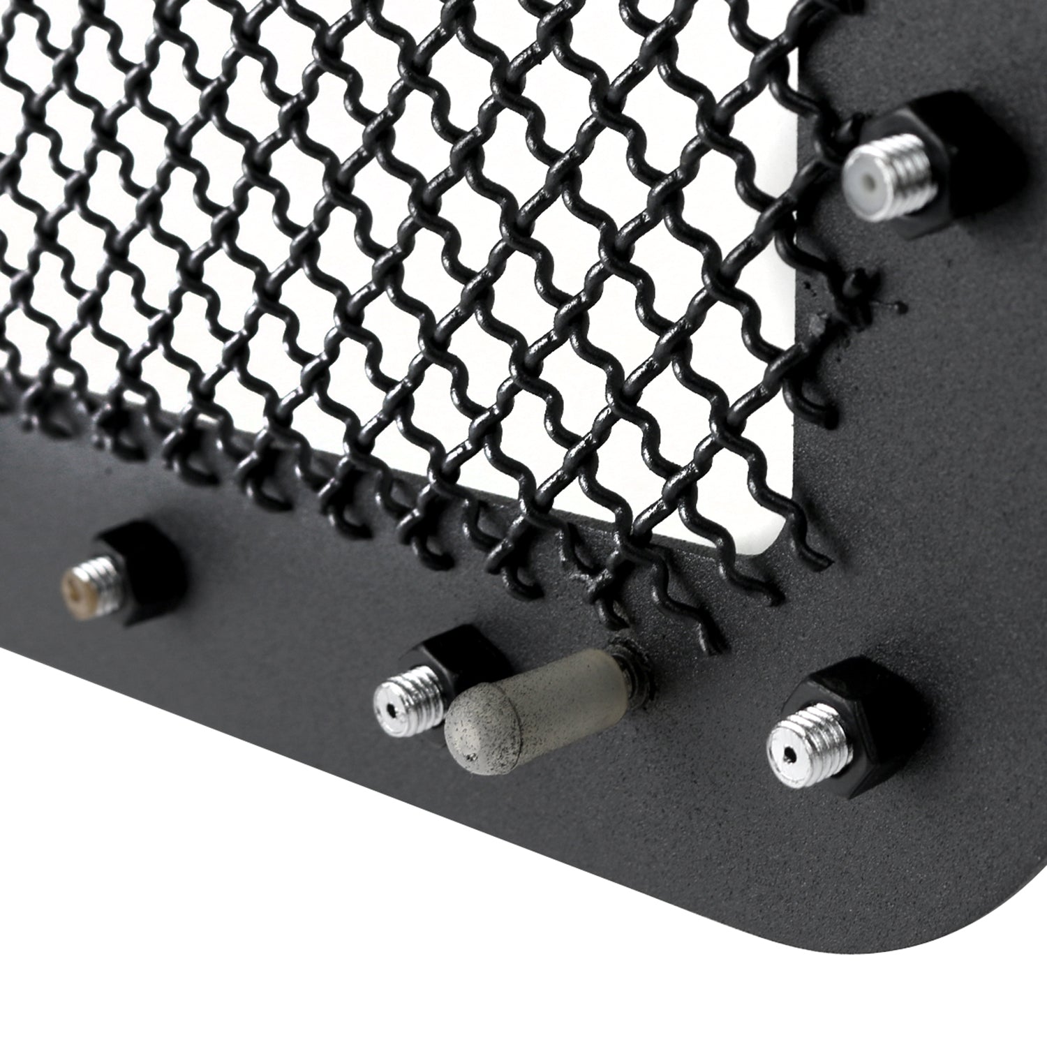 2007-2013 GMC Sierra 1500 NBS Rivet Style Black S.Steel Mesh Grille Insert