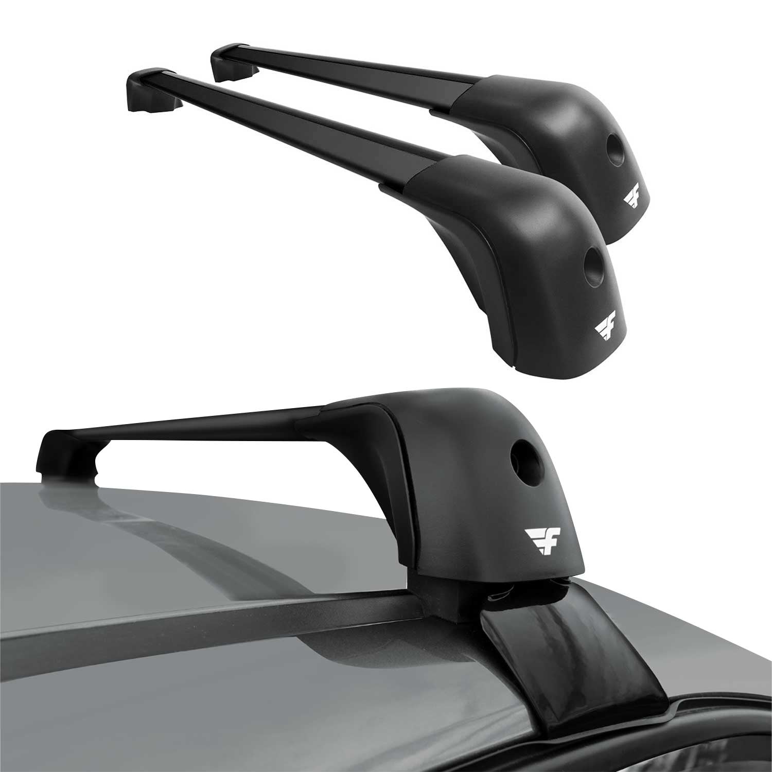 2015-2021 VW Golf Mk7 Roof Rack Cross Bars Black