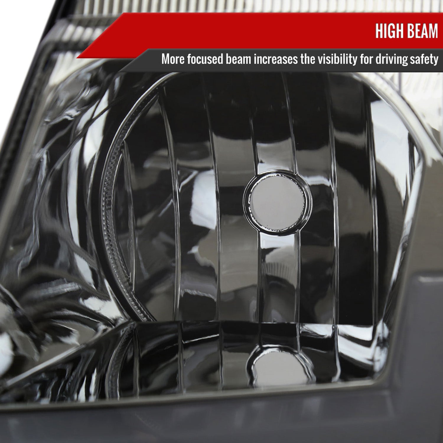 1999-2004 Jeep Grand Cherokee Factory Dual LED Bar Headlights Chrome/Smoke