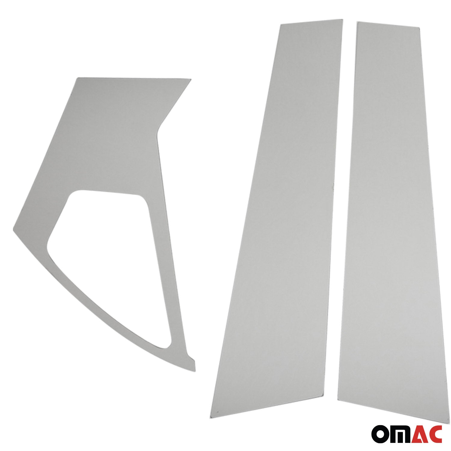 2011-2017 Nissan Juke Window B Pillar Posts Door Trim Cover Stainless Steel Silver 6x