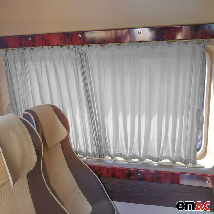 Side Window Curtain Sunshade UV Block for Mercedes Metris 2016-2024 Gray