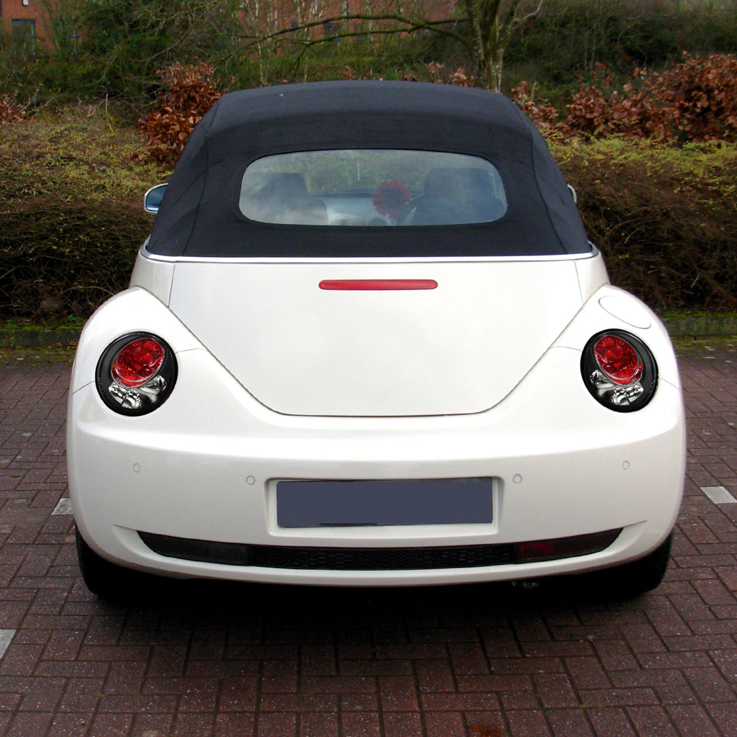 1998-2005 VW Beetle Tail Lights Matte Black Housing/Clear Lens