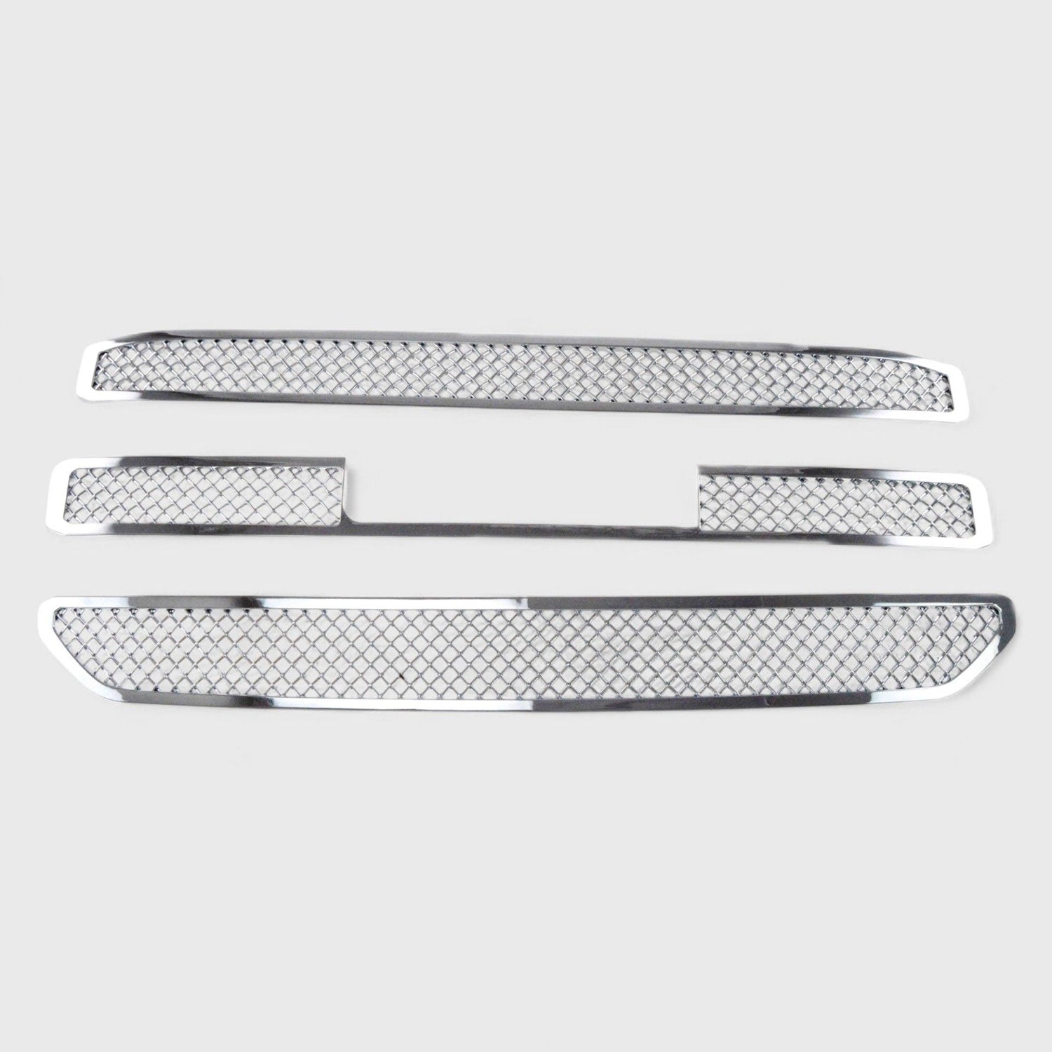 2015-2020 GMC Yukon Grille Overlay Chrome 3Pcs ABS Plastic