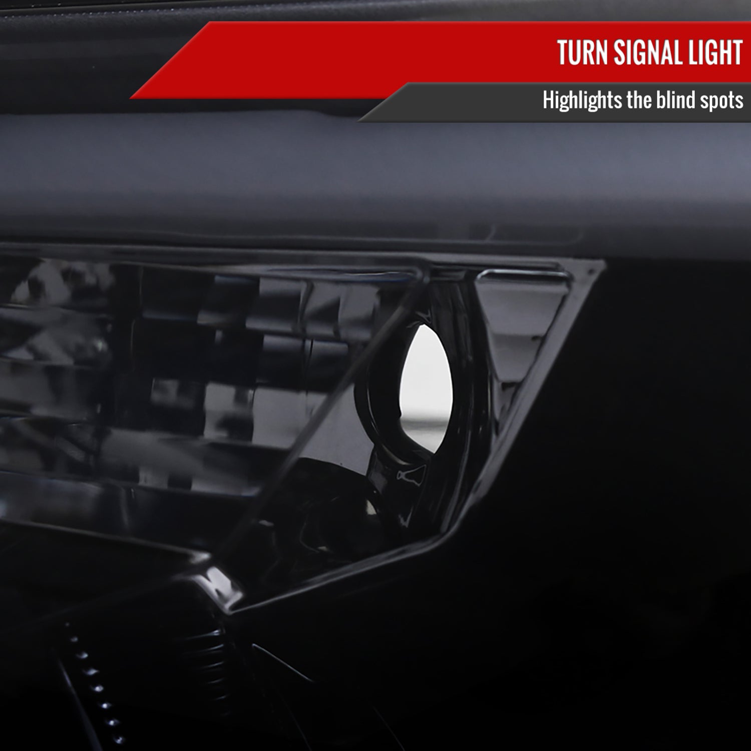 2012-2015 Toyota Tacoma LED C-Bar Projector Headlights Glossy Black/Smoke Lens