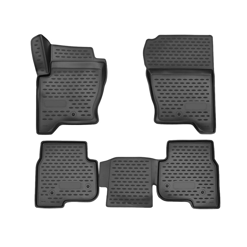 2010-2016 Land Rover LR4 Floor Mats Liners Full Set All Weather Black