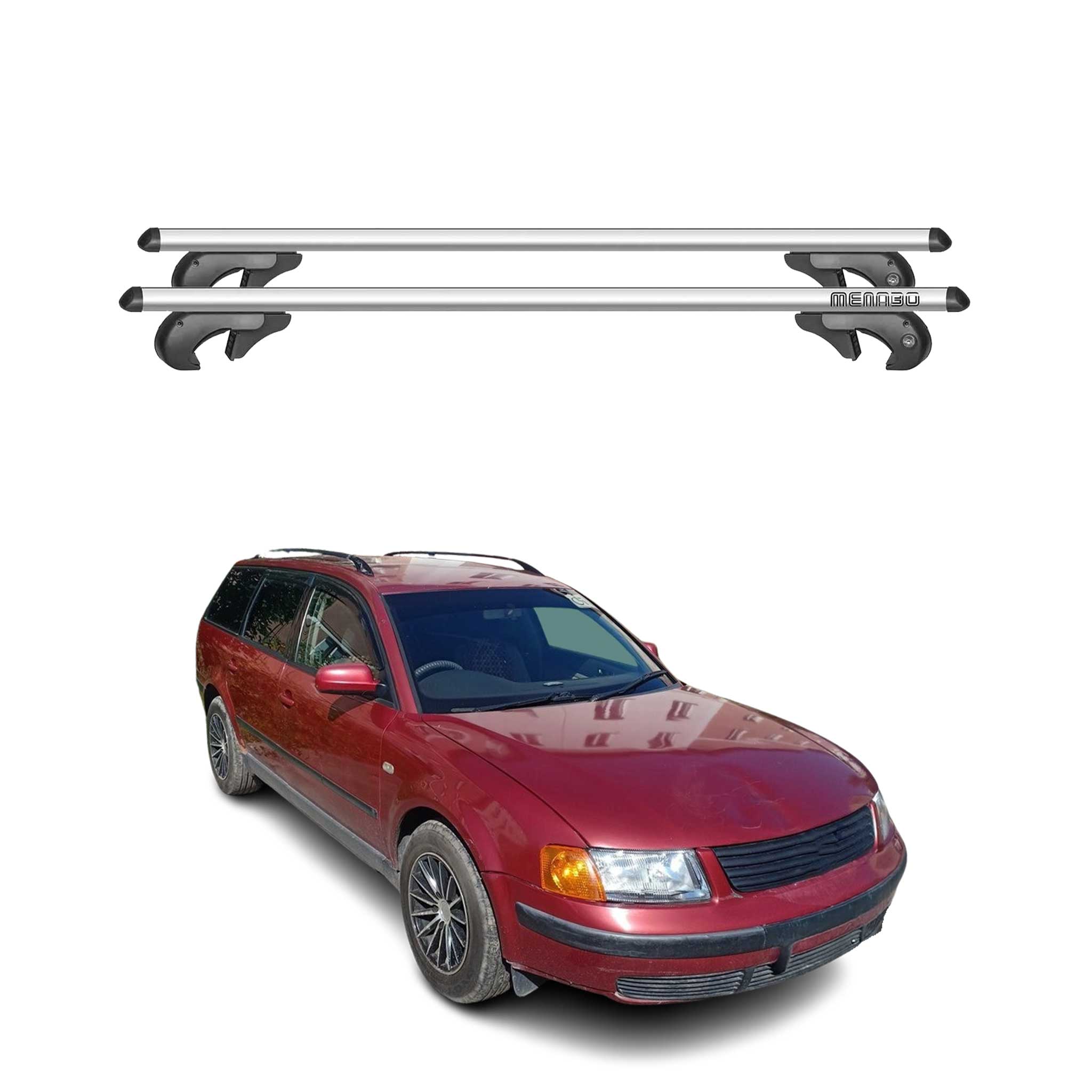 1996-2005 VW Passat B5 Variant Roof Rack Cross Bars Silver