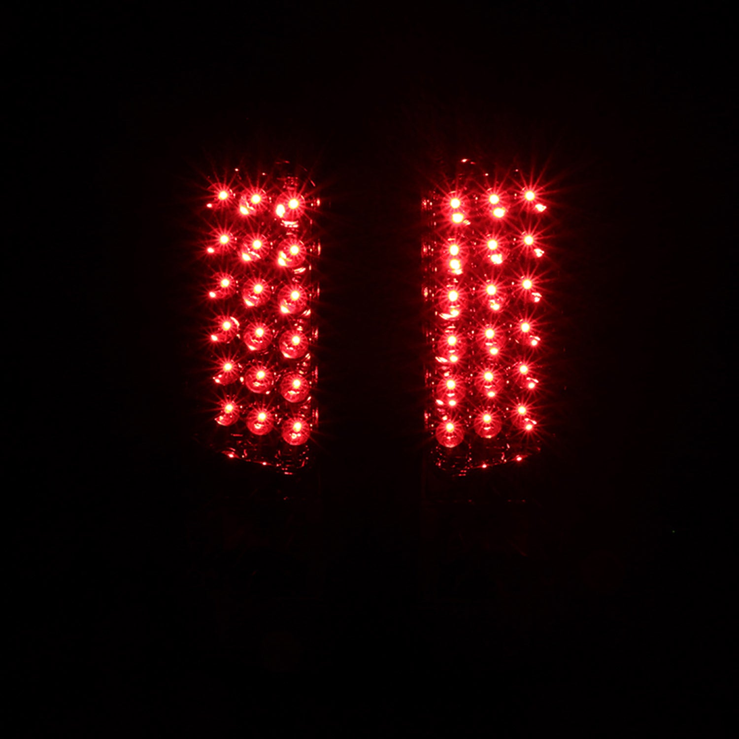 1999-2002 Chevy Silverado/ 1999-2006 GMC Sierra LED Tail Lights Chrome/Red Clear