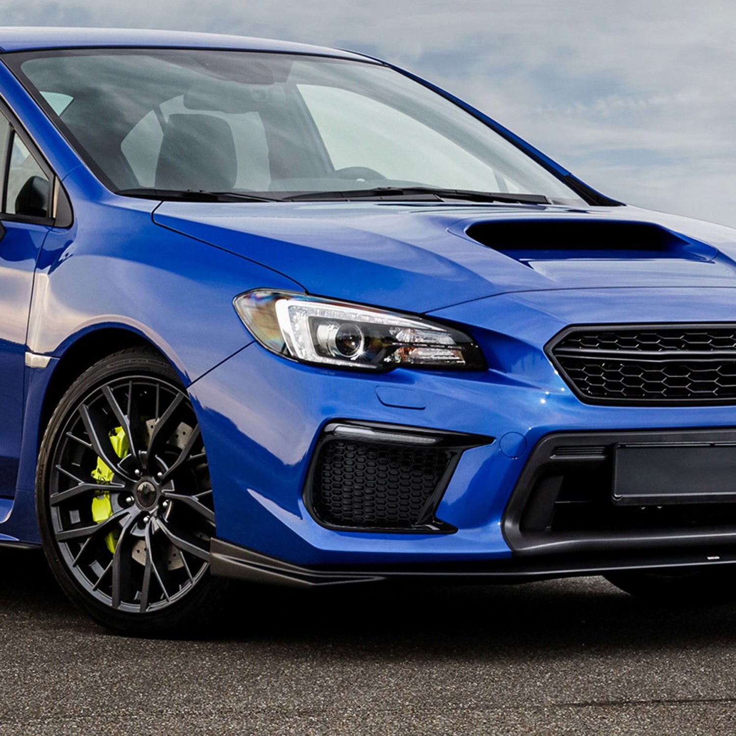 2018-2021 Subaru Impreza WRX STI LED Switchback Fog Light Mesh Glossy Black