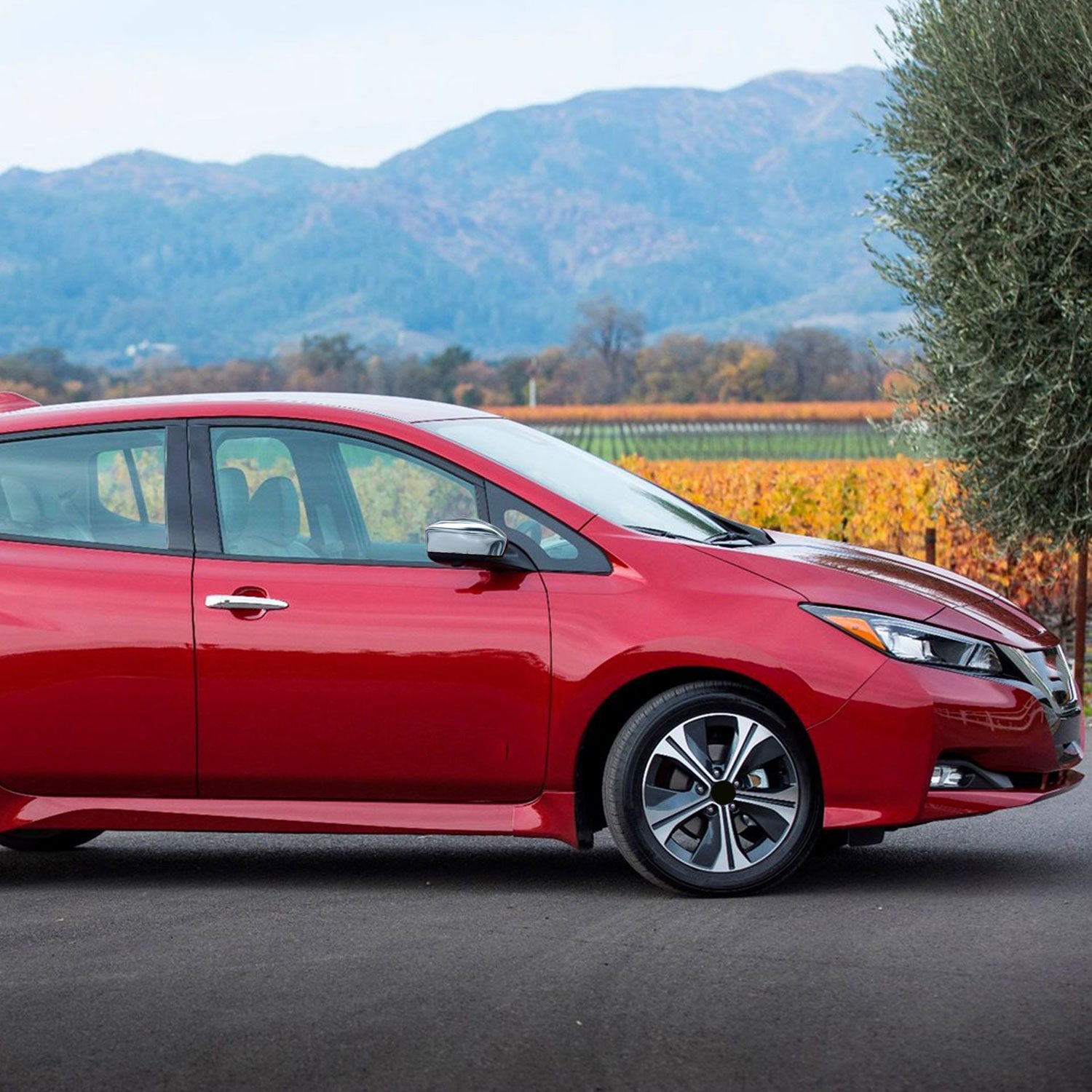 2016-2025 Nissan Versa Mirror Cover Caps Chrome 2Pcs ABS Plastic